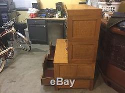 Vintage Oak File Cabinet