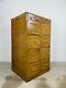 Vintage Oak Filing Cabinet Mid-century Haberdashery, Office Storage Unit