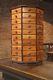 Vintage Octagon Rotating Hardware Store Cabinet 80 Drawers Apothecary Storage