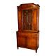 Vintage One Door Inlaid French Regency Style China Cabinet