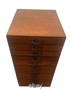 Vintage Printers Artist File Cabinet Twelve drawers Chest Photography Storage