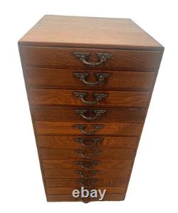 Vintage Printers Artist File Cabinet Twelve drawers Chest Photography Storage