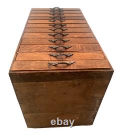 Vintage Printers Artist File Cabinet Twelve drawers Chest Photography Storage