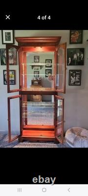 Vintage Pulaski Solid Cherry Display Cabinet