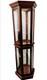 Vintage Pulaski Special Design Modern Curio Half Hex Cabinet