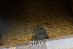 Vintage Quarter Sawn Oak 2 Drawer Index Card File Cabinet Dovetailed