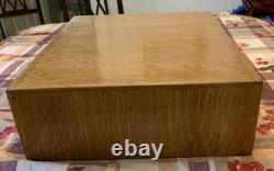 Vintage Quarter Sawn Oak 2 Drawer Index Card File Cabinet Dovetailed
