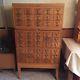 Vintage Remington Rand Card Catalog Filing Cabinet 45 Drawers, 2 Pull Out Trays