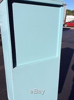 Vintage Robin Egg Blue 60 Tall Doctors Medical Metal Cabinet Great look -Nice