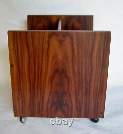 Vintage Rosewood Record Magazine Rack Rolf Hesland for Bruksbo Norway