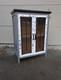 Vintage Rustic Country Farmhouse Shabby Cottage Chic Cabinet W Doors Shelves N24