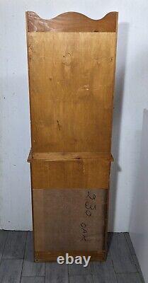 Vintage Rustic Farmhouse Country Wood Hoosier Kitchen Hutch Cabinet Cupboard