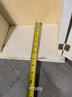 Vintage Rustic Farmhouse Shabby Chic Chippy White Chicken Coop Wall Cabinet