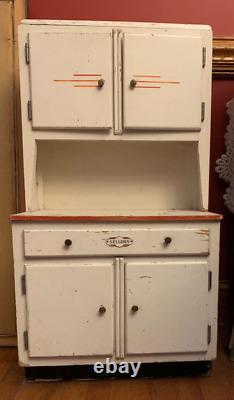 Vintage Sellers Salesman Sample / Children's Hoosier Kitchen Cabinet / Hutch