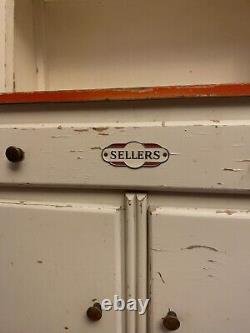 Vintage Sellers Salesman Sample / Children's Hoosier Kitchen Cabinet / Hutch