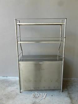 Vintage Shampaine Co. Industrial Steampunk Stainless Steel Surgical Cabinet