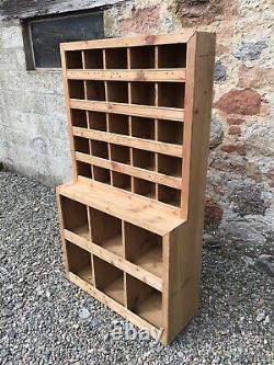 Vintage Shop Fitting / Pigeon Hole Unit / Store Cupboard