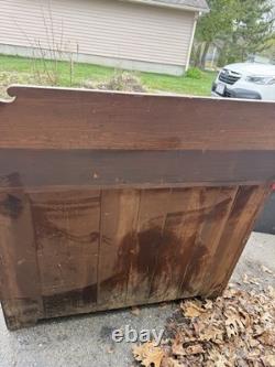 Vintage Solid Wood Dry Sink Early American Farmhouse Style