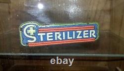 Vintage Sterilizer Wooden Cabinet Medical Dental Apothecary Barber Art Deco