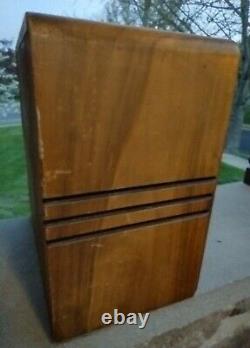 Vintage Sterilizer Wooden Cabinet Medical Dental Apothecary Barber Art Deco