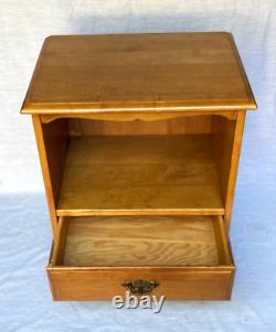 Vintage Taylor Jamestown Solid Maple Nightstand Rare