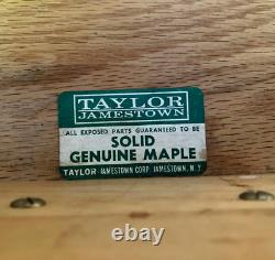 Vintage Taylor Jamestown Solid Maple Nightstand Rare