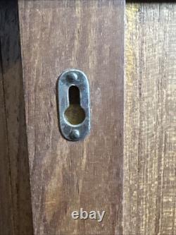 Vintage Teak Midcentury Modern wall mount cabinet and danish tambour doors Vintage Teak Midcentury Modern wall mount cabinet and danish tambour doors