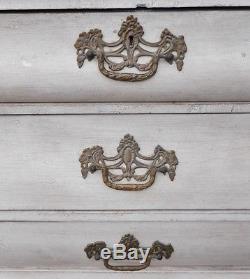 Vintage Two Door Antique DUTCH Style BREAKFRONT Vitrine China Cabinet Cupboard
