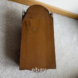 Vintage Wall Hanging Sunburst 7 Drawer Spice Cabinet Wood Knobs Primitive