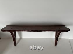 Vintage Wall SHELF / Arts and Craft / Hand carved / Folk Art Shelf