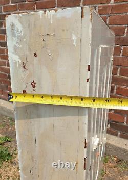 Vintage White Wooden Cupboard Wall Hanging Cabinet Retro Storage Decor 37 Shelf