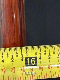 Vintage Wood Flat File Cabinet 4 Felt Lined Drawers Brass Hardware