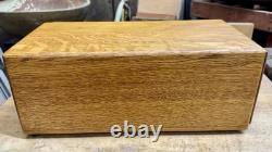 Vintage Wood Imperial Card Catalog 1 Drawer Tiger Oak Library Desk File Cabinet