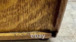 Vintage Wood Imperial Card Catalog 1 Drawer Tiger Oak Library Desk File Cabinet