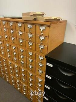 Vintage Wood Library Card Catalog