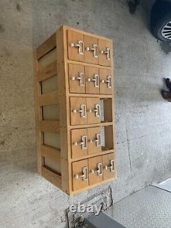 Vintage Wood Library Card Catalog