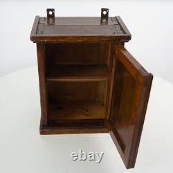 Vintage Wood Medicine Cabinet. Bath Wall Cabinet. Vintage Wall Bar Cabinet