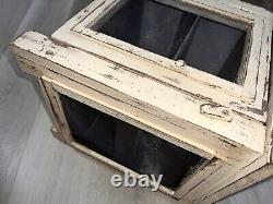 Vintage Wood Pie Safe Latch Cabinet French Primitive Farmhouse Painted