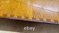 Vintage Wood Shaw Walker Card Catalog 2 Drawer Tiger Oak Library File Cabinet