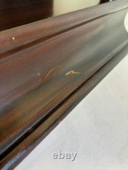 Vintage Wood Shelf Stand Display Cabinet Colonial Style 28 Tall