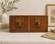 Vintage Wooden Card Catalog Cabinet Apothecary Style Storage