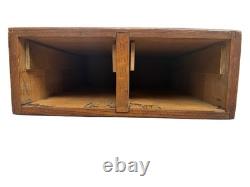 Vintage Wooden Card Catalog Cabinet Apothecary Style Storage