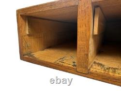 Vintage Wooden Card Catalog Cabinet Apothecary Style Storage