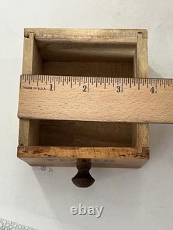 Vintage Wooden Pine Apothecary Cabinet 8 Drawer Spice Chest Primitive Handmade