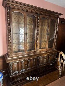 Vintage Wooden china cabinet antique