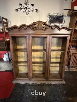 Vintage antique china cabinet hutch