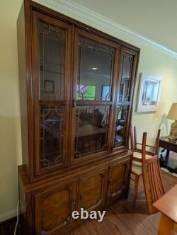 Vintage antique china cabinet hutch