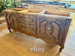 Vintage antique china cabinet hutch