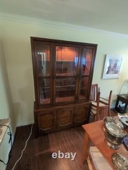 Vintage antique china cabinet hutch