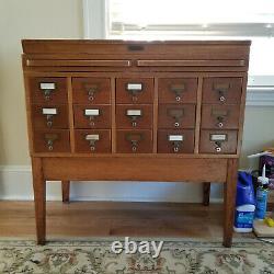 Vintage card catalog cabinet